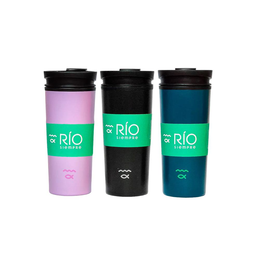 Mug Río Vaso Taza Térmica 450Ml Colores Surtidos