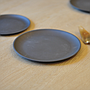 Plato postre Ceramica Negro  Ø 20CM