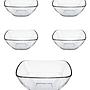 Juego de Bowls Ensaladera + Compoteras Duralex Quadre