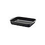 Asadera rectangular honda Tramontina Brasil en aluminio con revestimiento interno y externo antiadherente Starflon Max grafito 34 cm 4,9 L