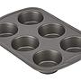 Molde antiadherente para 6 CupCakes Muffin 26x18 cm