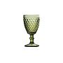 Juego de Copas en Vidrio Labrado Verde 300Ml 6 Piezas