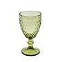 Juego de Copas en Vidrio Labrado Verde 300Ml 6 Piezas