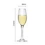 Juego De 6 Copas Vidrio Champangne 180ML