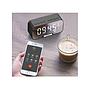 Reloj despertador Kimiso K10 con parlante, apoya celular, despertador control de temperatura y alarma.