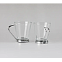Set de 3 tazas de Café en vidrio con Asa en acero 230ml