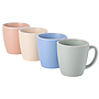 Tazas de Ceramica Esmaltada Mate, encastrable 350Ml