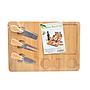 Tabla de Bamboo para picadas con cuchillos 33x23x1.8cm
