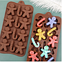 Molde de silicona para chocolate 21 x 10 cm Navideño