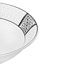 Bowl 15,5 cm blanco con detalles en Negro