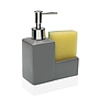 Dispensador de Jabon en Ceramica Mate gris o Negro, con esponja 200ml