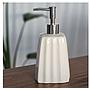 Dispensador de cerámica para jabón líquido 450ml Blanco o Negro
