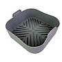 Molde de silicona gris para freidora de aire 20x20x6.5cm