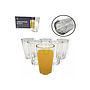 Set de 6 Vasos de vidrio Labrados 300Ml