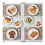 Plato de Postre en Ceramica Blanca 20cm borde ancho
