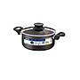 Cacerola Tramontina Paris en Aluminio con Revestimiento Interno y Externo Antiadherente Starflon Max Plomo con Tapa de Vidrio 18 cm 2,1 L