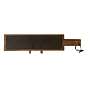 Tabla de Madera Rectangular con Piedra y mango 43x12 cm