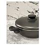 Arrocera Tramontina Paris en Aluminio con Revestimiento Interno y Externo Antiadherente Starflon Max Plomo con Tapa de Aluminio 26 cm 3,6 L