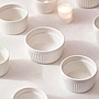 Deep Ramekin Blanco de Ceramica 7cm
