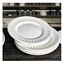 Plato de Postre 20cm Blanco Labrado