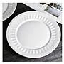 Plato de Postre 20cm Blanco Labrado