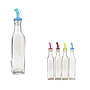 Aceitero / Vinagrero Calsico en Vidrio con tapas de colores 280 ml