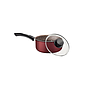 Olla Tramontina Paris en Aluminio con Revestimiento Interno y Externo Antiadherente Starflon Max Rojo con Tapa de Vidrio 20 cm 2,9 L