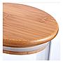 Frasco de Borosilicato con Tapa de Madera 900 ml