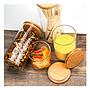 Frasco de Borosilicato con Tapa de Madera 900 ml