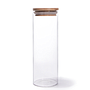 Frasco de Borosilicato con Tapa de Madera 1350 ml