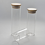 Frasco de Borosilicato con Tapa de Madera 1350 ml