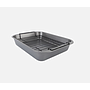Bandeja de Horneado en Acero al Carbono con Rejilla 37x25x5 cm