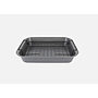 Bandeja de Horneado en Acero al Carbono con Rejilla 37x25x5 cm