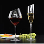 Juego De 6 Copas Vino Cristal Blanca Sesgado 540ml