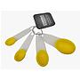 Juego de Cucharas 4 Medidoras en Silicona con mango Plastico