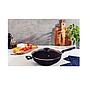 Wok Tramontina Loreto de Aluminio con Revestimiento Interno Antiadherente Starflon Max con Tapa de Vidrio, 28 cm y 3,3 l