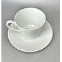 Set British Airways de Taza con Plato en ceramica Blanca 200 ml