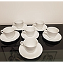 Set British Airways de Taza con Plato en ceramica Blanca 200 ml
