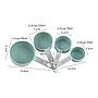 Juego de Tazas y Cucharas Medidoras en Acero y Polipropileno rigido Gourmet Kitchen