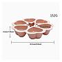 Molde Casasunco para Cupcake en forma de Corazones x6 en silicona