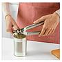 Abrelatas manual de mano de acero inoxidable, operación sin esfuerzo, abridor de latas multifuncional para cocina casera, mango de acero inoxidable