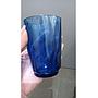 Vaso en Vidrio Azul 250 ml, 10 cm