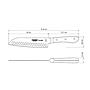 Cuchillo Santoku Tramontina ProChef 7 pulgadas
