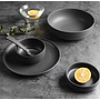 Plato postre Ceramica Negro  Ø 20CM