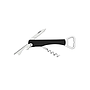 Abridor con Sacacorchos y Navaja Tramontina Harmoniza con Láminas en Acero Inoxidable y Cuerpo en ABS Negro