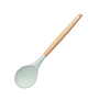 Cucharon silicona con mango de bambu 31,5cm
