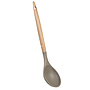 Cucharon silicona con mango de bambu 31,5cm
