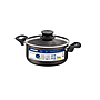 Cacerola Tramontina Paris en Aluminio con Revestimiento Interno y Externo Antiadherente Starflon Max Plomo con Tapa de Vidrio 24 cm 4,9 L