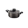 Cacerola Tramontina Paris en Aluminio con Revestimiento Interno y Externo Antiadherente Starflon Max Plomo con Tapa de Vidrio 20 cm 2,9 L