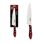 Cuchillo para Carne Tramontina con Lámina de Acero Inoxidable y Mango de Madera Tratada Rojo Polywood 8